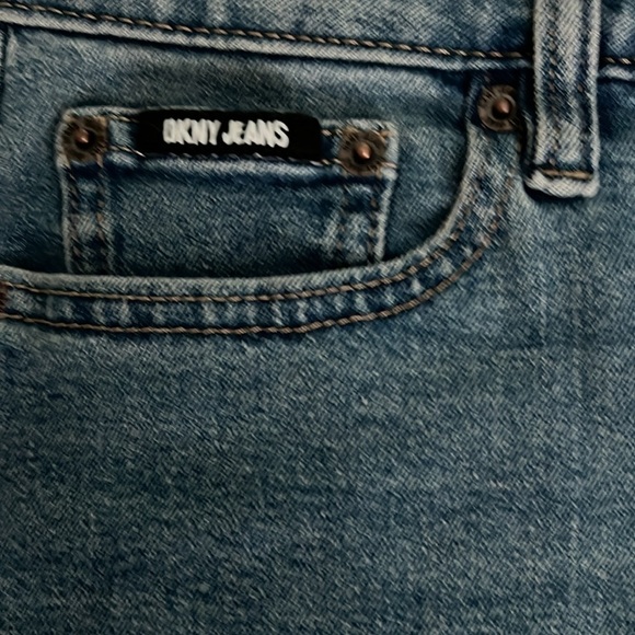 DKNY Demin Mini Skirt - Picture 4 of 8